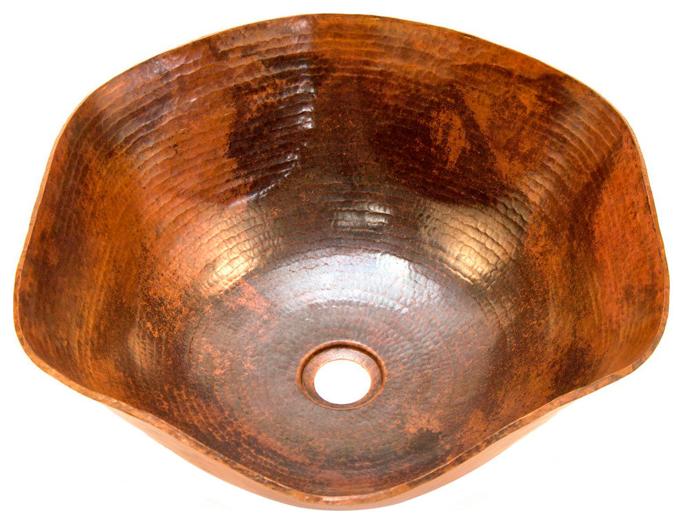 Andulusia Copper Vessel Sink, Natural