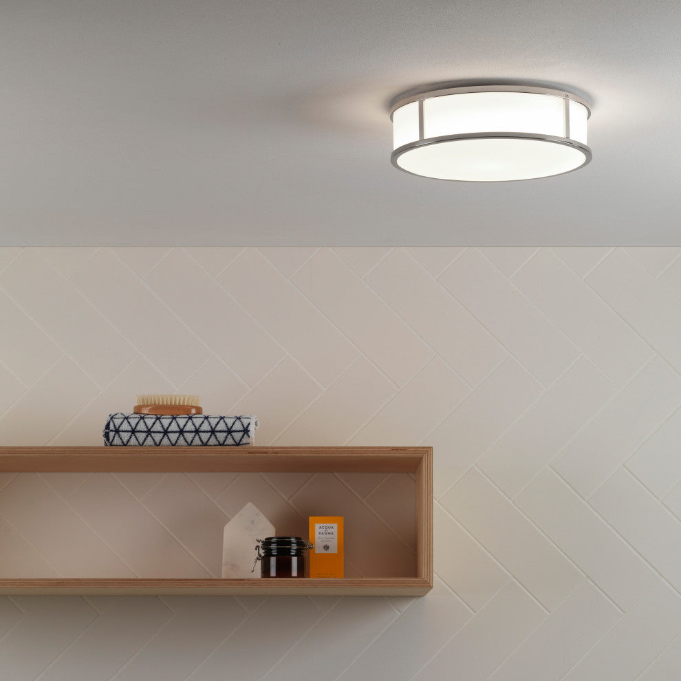 Astro Mashiko Round 230, Dimmable Bathroom Ceiling Light (Polished Chrome)
