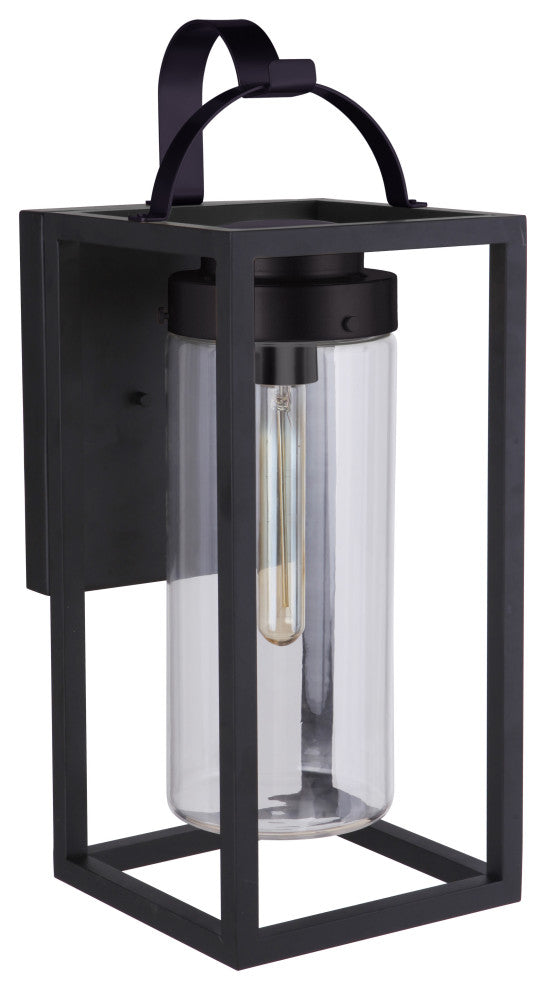 Neo Large Outdoor 1 Light Wall Lantern in Midnight