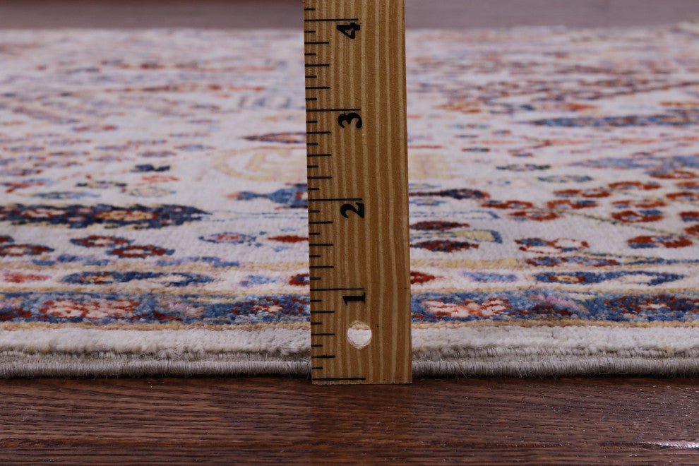 6' Square Hand-Knotted Persian Ziegler Wool Rug - Q12886
