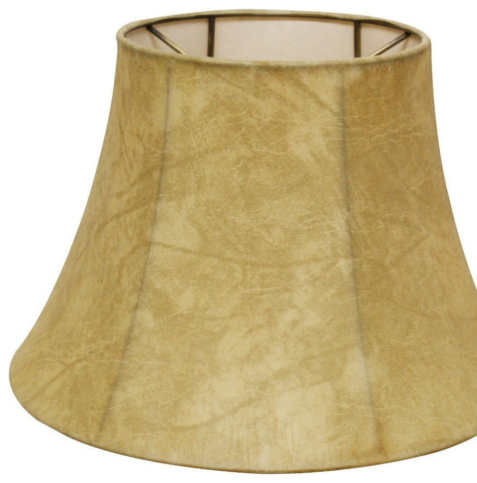 19" Faux Snakeskin Shallow Drum Parchment Lampshade