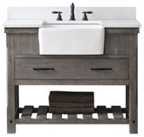 Wesley 42" Bathroom Vanity, Weathered Gray
