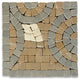 Marble Mosaic Border Bathroom Decorative Insert Tile Swirl 4x4 Tumbled, 1 piece