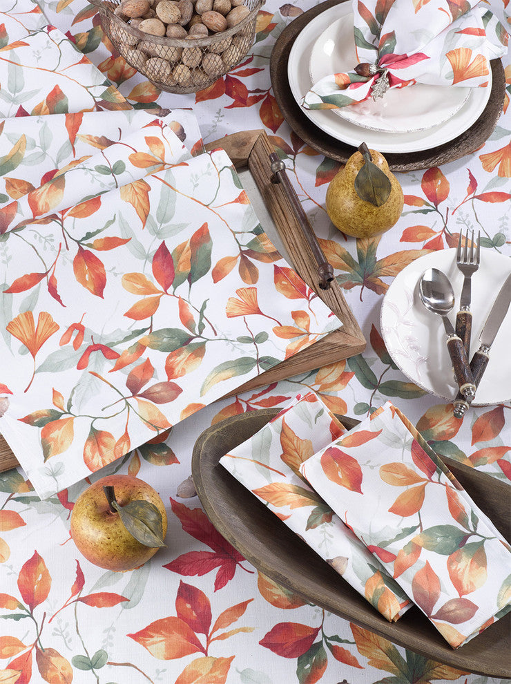 Holiday Autumn Leave Tablecloth, 70"x140"