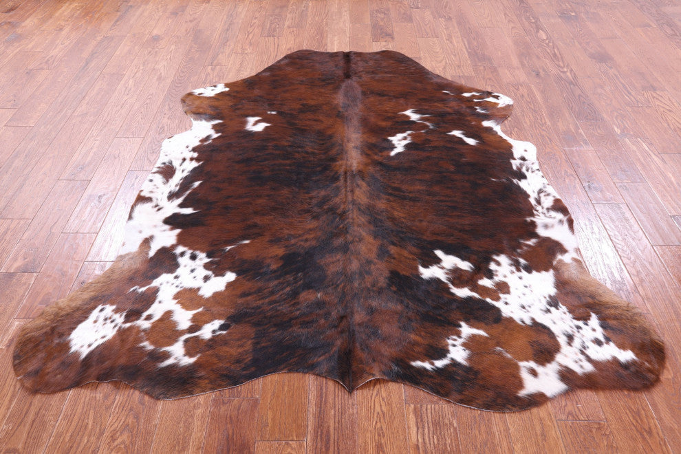 6' 6" X 6' 1" Natural Cowhide Rug C2361