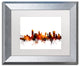 Michael Tompsett 'Memphis Tennessee Skyline Red' Matted Framed Art, 11x14