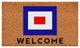 Calloway Mills Nautical Personalized Doormat, Letter W