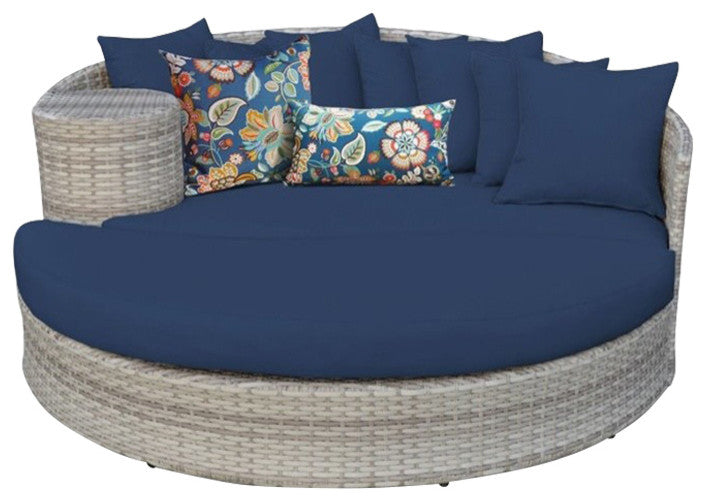 Fairmont Circular Sun Bed, Outdoor Wicker Patio Furniture