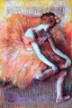 Edgar Degas Dancer Adjusting Her Sandel, 18"x27" Gallery Wrapped Canvas Print