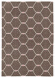 Rug N Carpet - Handmade Wool 3' 8'' x 5' 5'' Modern Design Dhurrie Kilim Rug