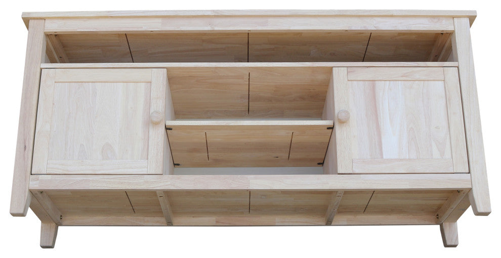 Entertainment / TV Stand with 2 Doors - Unfinished