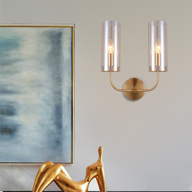 Modern Wall Lamp in European Style for Living Room, Bedroom, Cognac