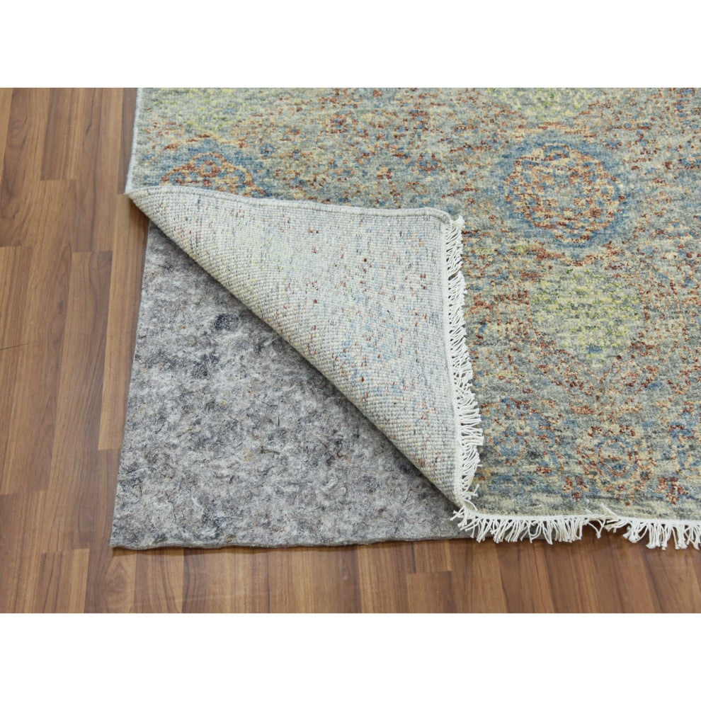 Hand Knotted,Tone Obscured and Subtle,Natural Dyes,Oriental Rug, 9'x12'