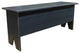 Wooden Storage Bench, Old Black