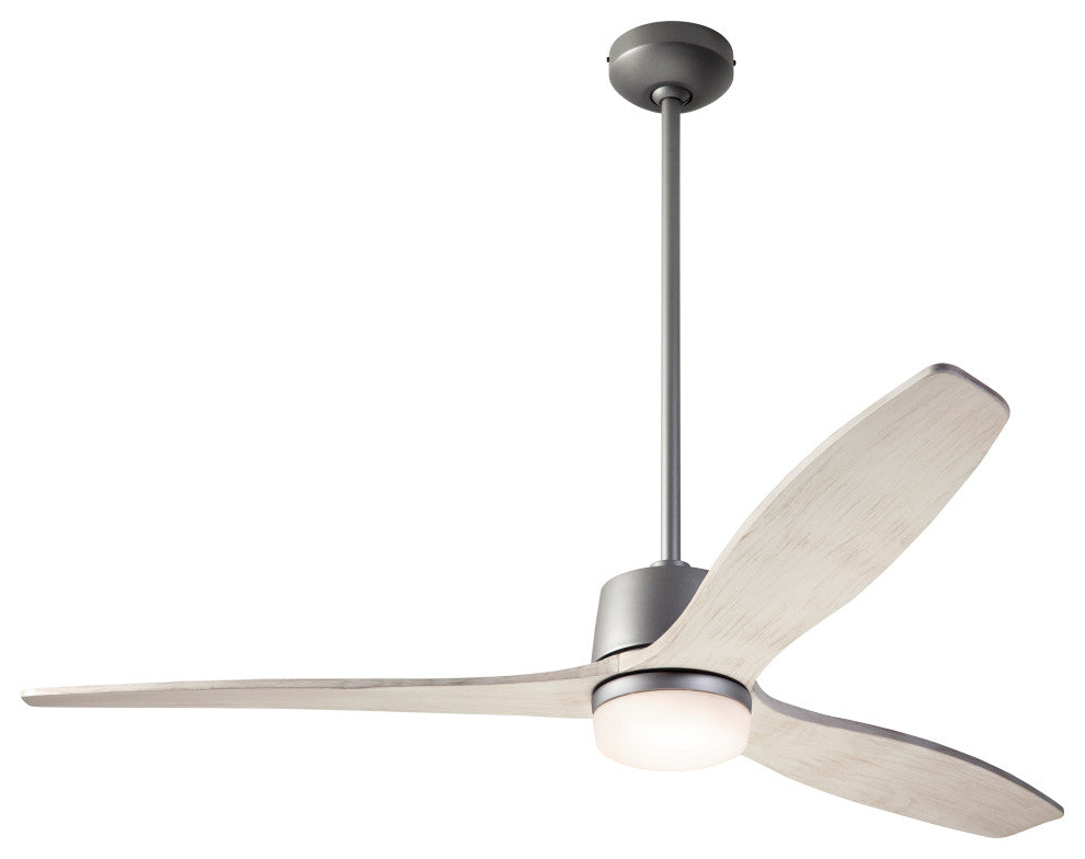 Arbor Fan, Graphite, 54" Whitewash Blades With LED, Wall Control