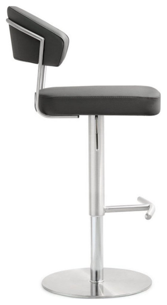Cosmo Grey Stainless Steel Barstool