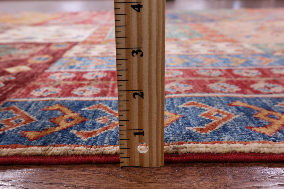Super Kazak Handmade Wool Rug 5' 7" X 7' 7" Q11091