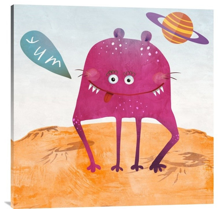 "Alien Friend Number 2" Stretched Canvas Giclee by Skip Teller, 36x36"