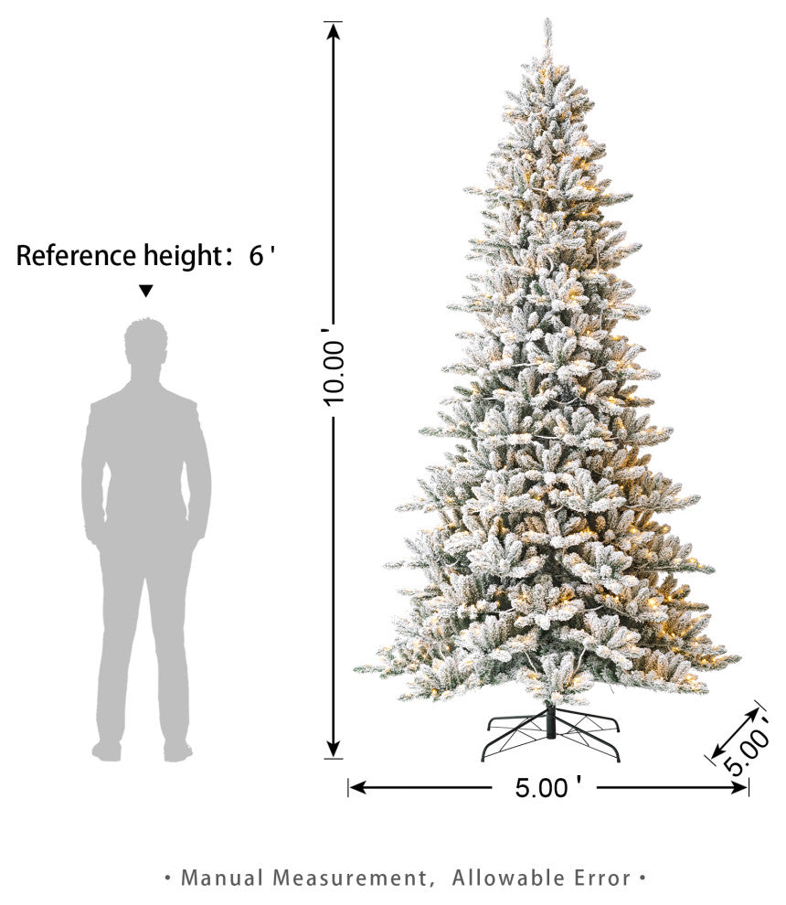 10' Pre-Lit Artificial Christmas Tree