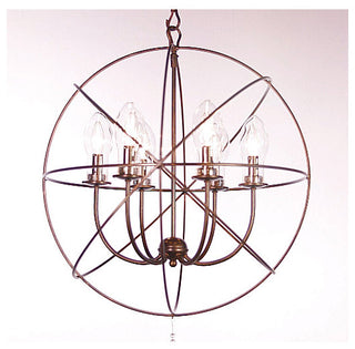Solaris 6 Light Outdoor Chandelier in English Bronze