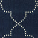 Martinique Simple Lattice Navy/ Ivory Indoor/Outdoor Area Rug, 7'10"x10'10"