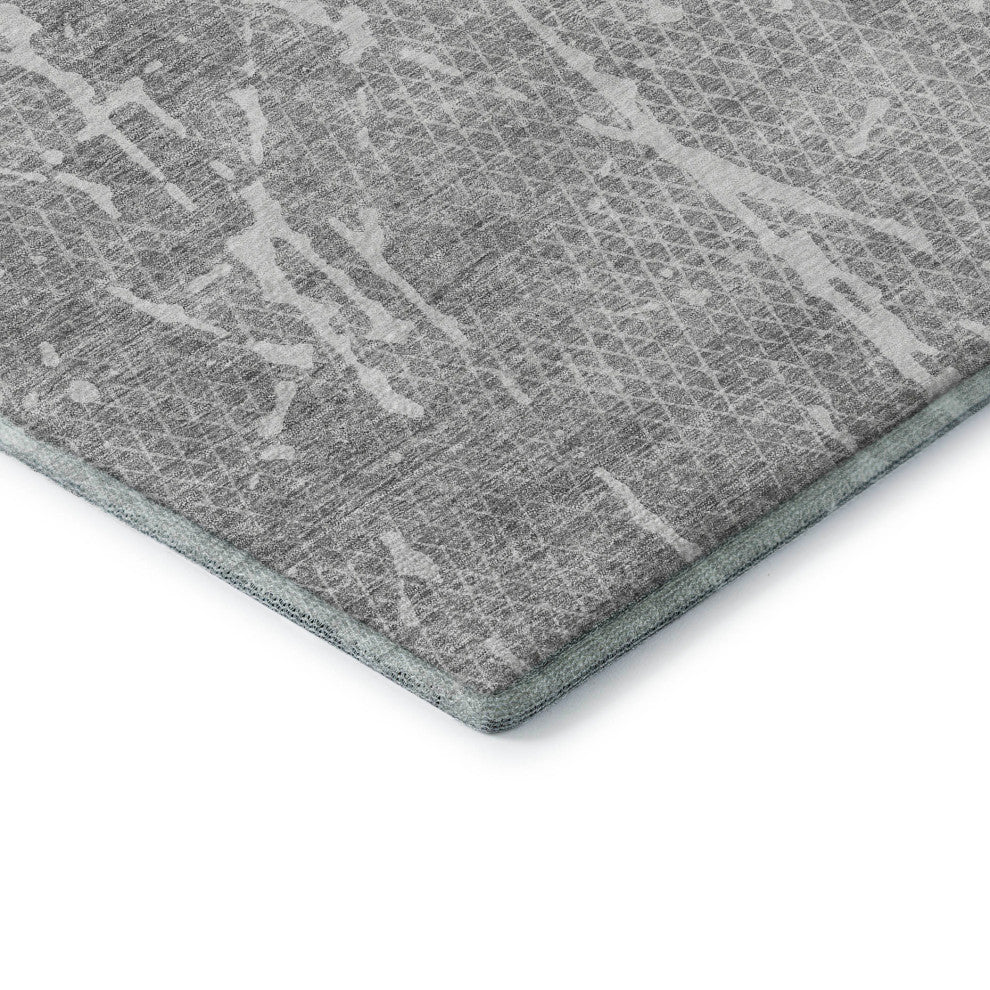 Premium Machine Washable Mayfield AMF628 Gray 5' x 7'6" Rug
