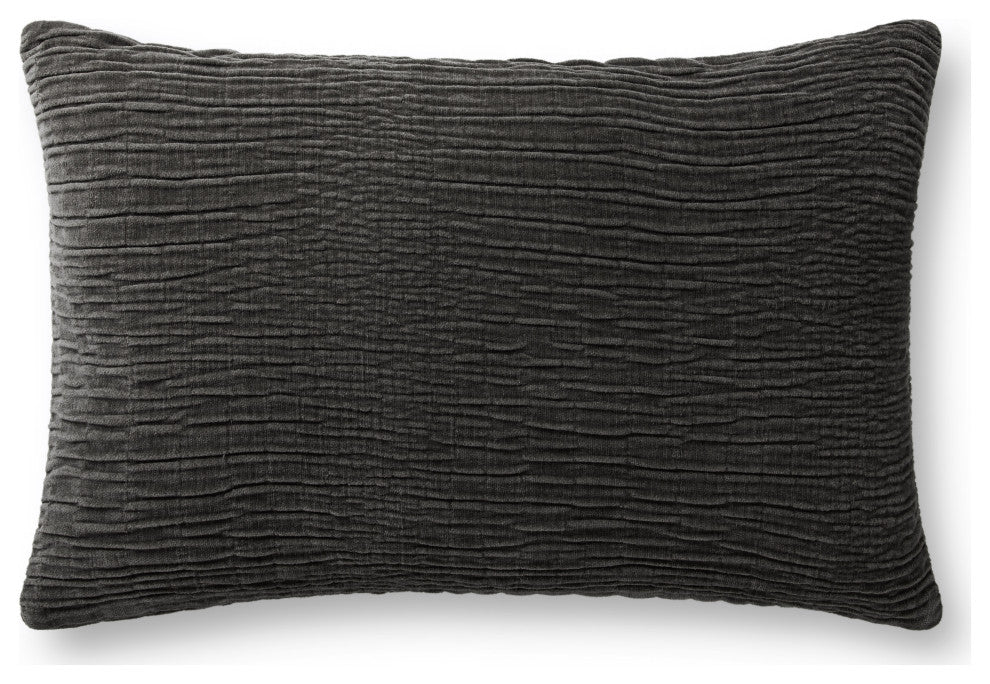 Loloi Pillow, Charcoal, 13''x21'', Cover With Poly