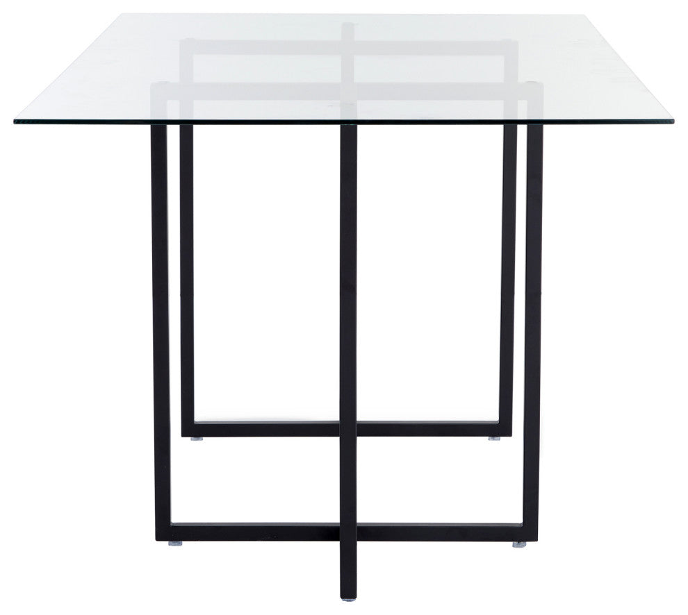 Legend Rectangular Dining Table, Black, 36x66