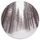 Winter Scenery In Trentino Alto Adige, Forest Disc Metal Wall Art, 38"