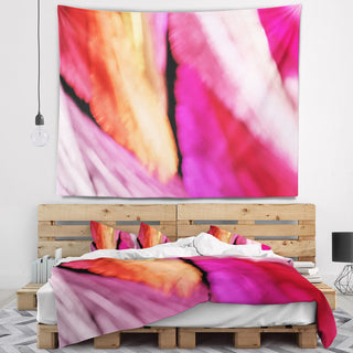 Red Vibrant Brushstrokes Abstract Wall Tapestry, 92"x78"