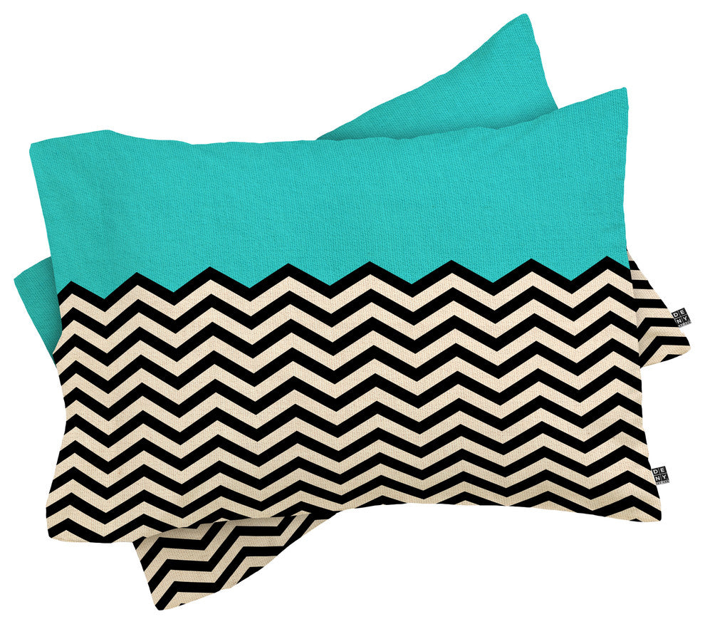 Deny Designs Bianca Green Follow The Sky Pillow Shams, King
