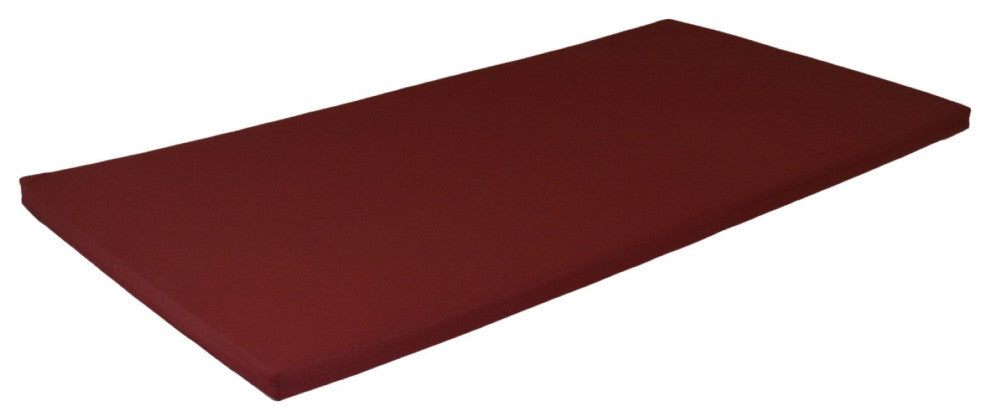 Swing Bed Cushion, Burgundy, 5 Foot, 4" Thick