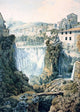 Filippo Giuntotardi A Waterfall Outside An Italian Town Gallery Wrapped Canvas