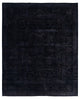 Overdyed One-of-a-Kind Hand-Knotted Area Rug Black, 8' 2" x 10' 1"