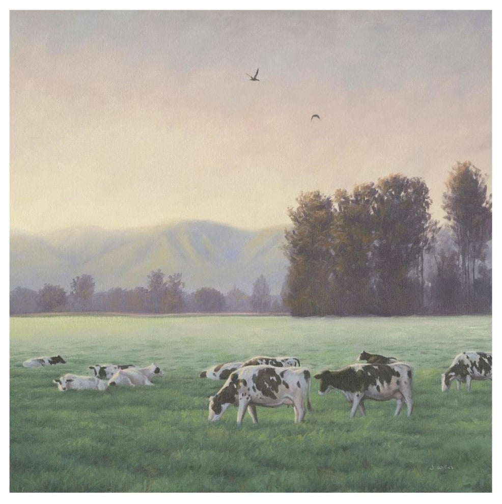"Farm Life V" Digital Paper Print by James Wiens, 20"x20"