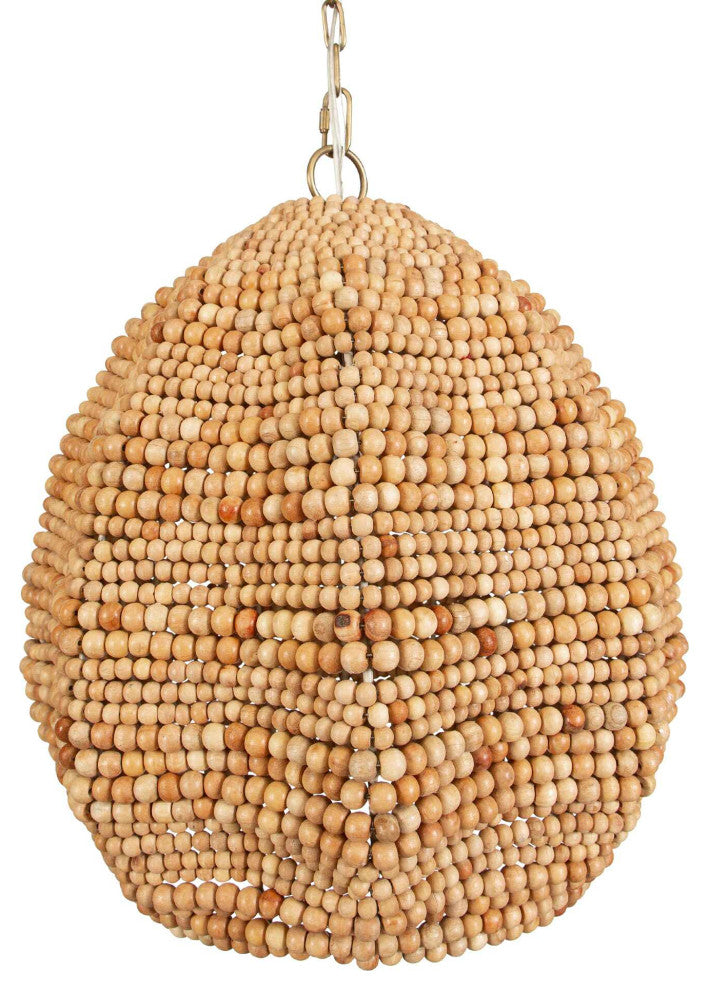 Uttermost Kauri 1 Light Wooden Bead Pendant