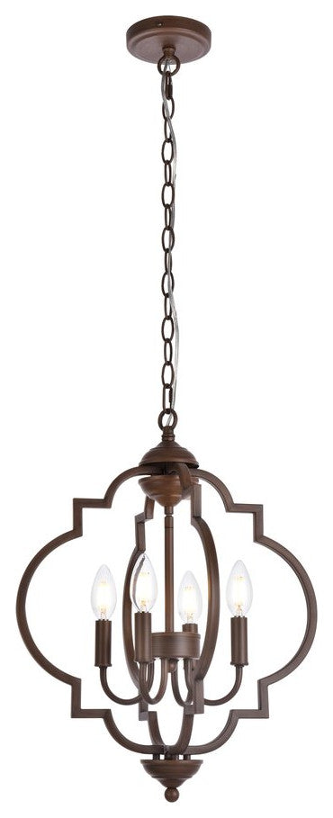 Sonny 4-Light Pendant, Weathered Oak