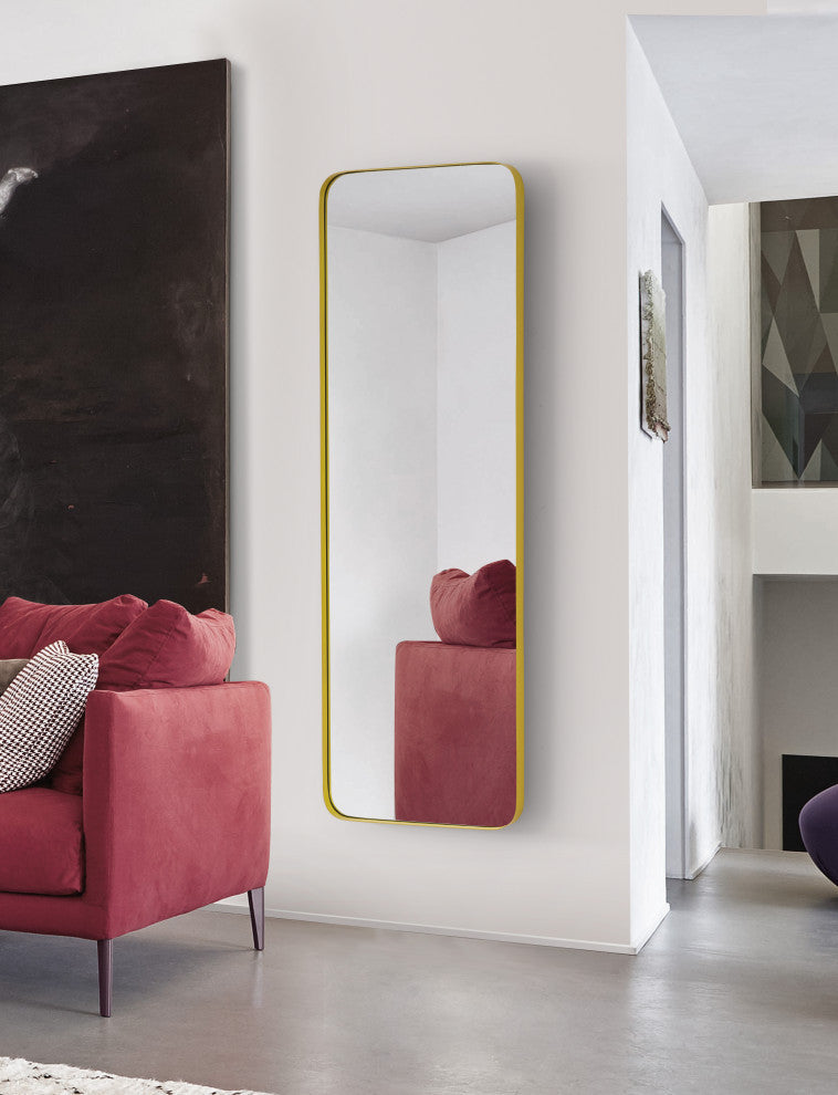 Decorative Mirror, Gold, 22x65