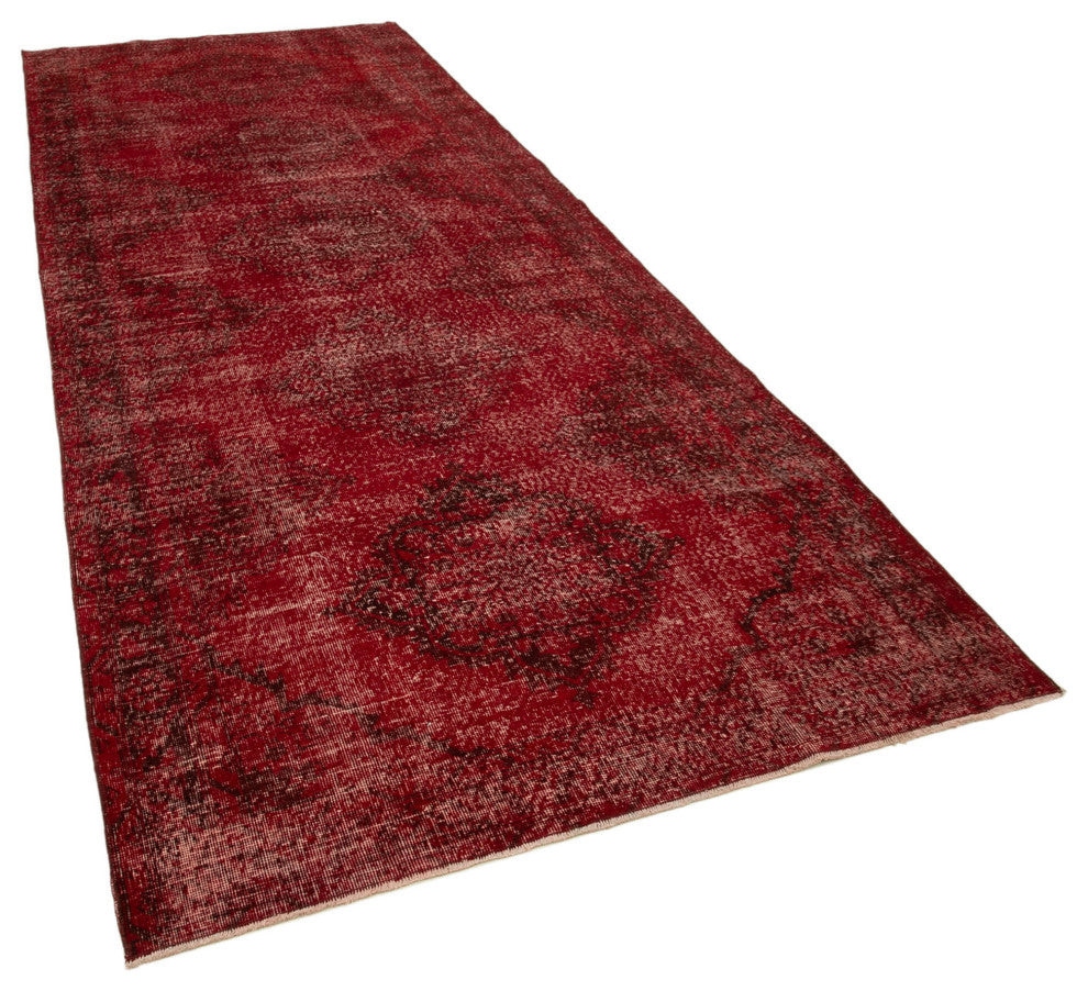 Rug N Carpet - Handwoven Turkish 4' 10" x 12' 7" Contemporary Runner Rug