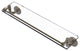 Remi 22" Glass Vanity Shelf with Gallery Rail, Antique Brass