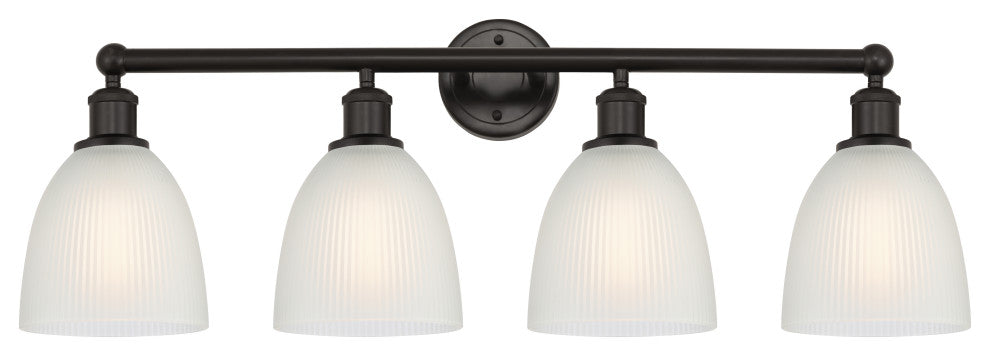 Innovations 616-4W-OB-G381 Castile 4 Light Bath Vanity Light, Oil Rubbed Bronze