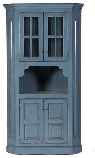 Eagle Furniture 43" West Winds Corner Buffet Accent Console, Burnt Cinnamon