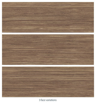 Larchwood Ipe Fluted Ceramic Wall Tile