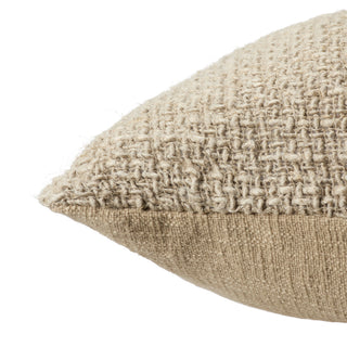 Tordis Solid Pillow 22" Square, Taupe, Down Fill