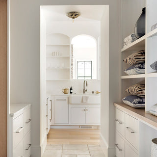 Crystorama Lighting Group 500 Broche 11"W Semi-Flush Ceiling - Antique Gold