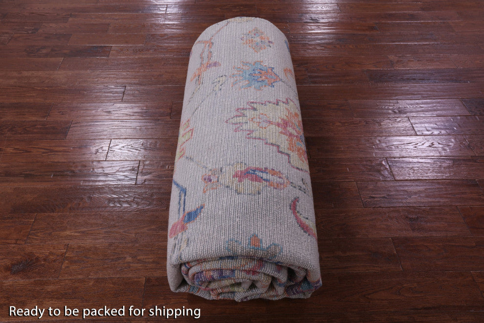 10' 4" X 13' 10" Turkish Oushak Handmade Wool Rug - Q16105