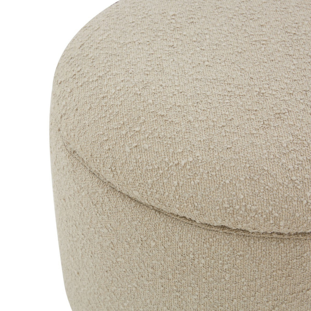 Safavieh Couture Mariabella Storage Ottoman, Oatmeal