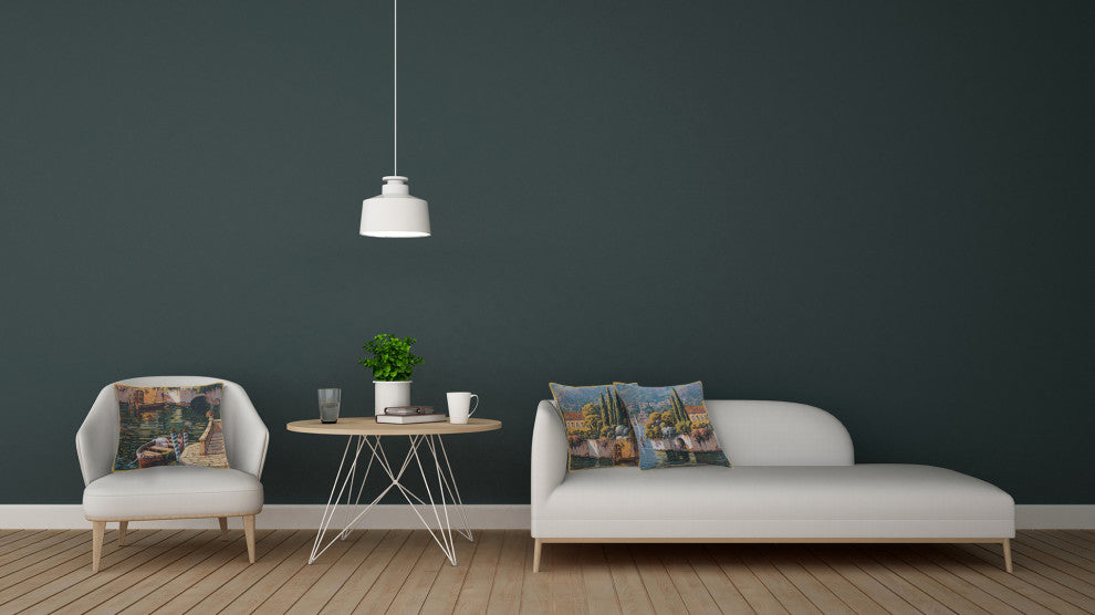 Varenna Reflections Village Right Decorative Couch Pillow Cover