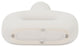 Dol, 8" Open Cut Vase, White