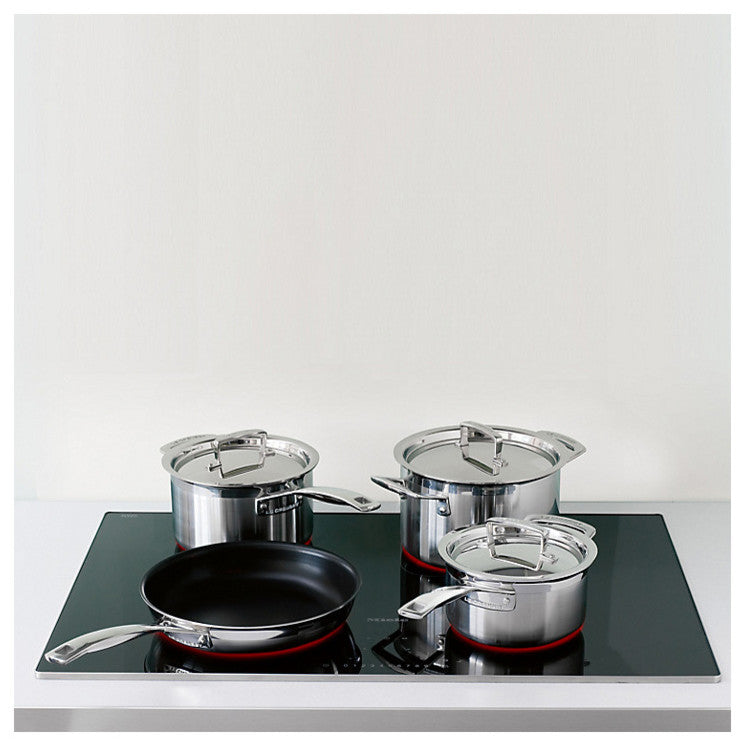 Le Creuset 3-Ply Stainless Steel 4-Piece Cookware Set